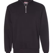 Front view of USA-Made Quarter-Zip Pullover Sweatshirt