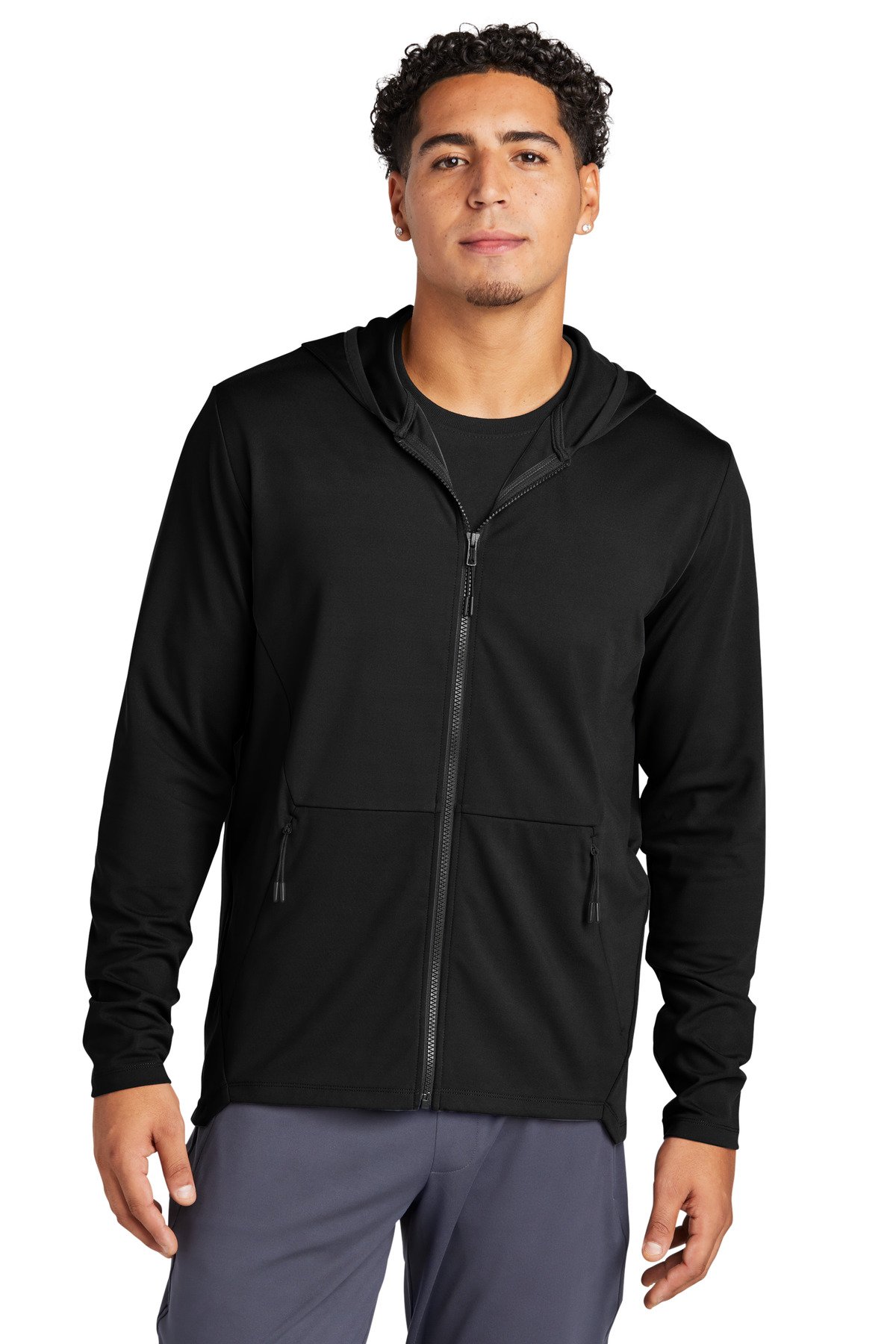 Front view of Circuit Hooded Full-Zip