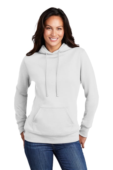 Frontview ofWomen’s Core Fleece Pullover Hooded Sweatshirt