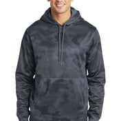 Front view of Sport-Wick® CamoHex Fleece Hooded Pullover