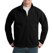 Front view of Tall Textured Soft Shell Jacket