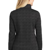 Back view of Women’s Sweater Fleece Jacket