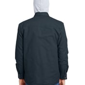 Back view of Men’s Hooded Duck Quilted Shirt Jacket