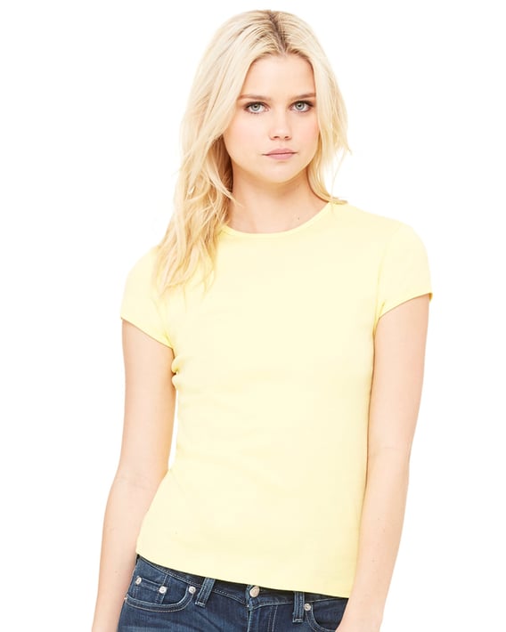Front view of Ladies’ Baby Rib Short-Sleeve T-Shirt