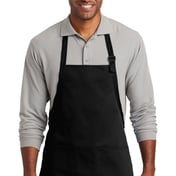 Front view of Medium-Length Two-Pocket Bib Apron