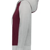 Side view of Women’s Eco Revive™ Three-Season Triblend Fleece Full-Zip Hooded Sweatshirt