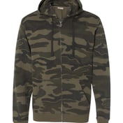 Front view of Camo Full-Zip Hooded Sweatshirt