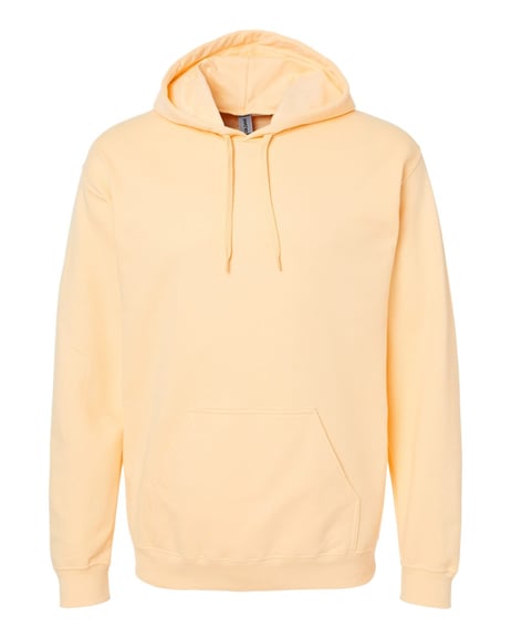 Front view of Softstyle® Midweight Hooded Sweatshirt