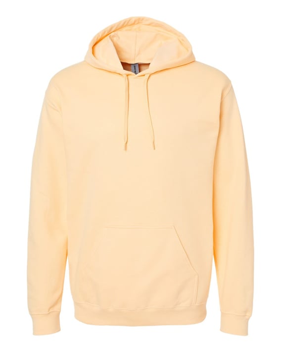 Front view of Softstyle® Midweight Hooded Sweatshirt