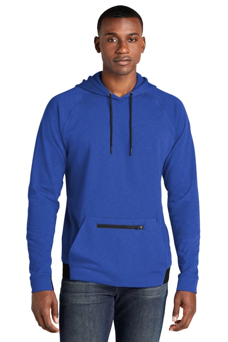 Front view of PosiCharge&reg; Strive Hooded Pullover