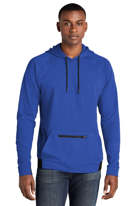 Front view of PosiCharge&reg; Strive Hooded Pullover