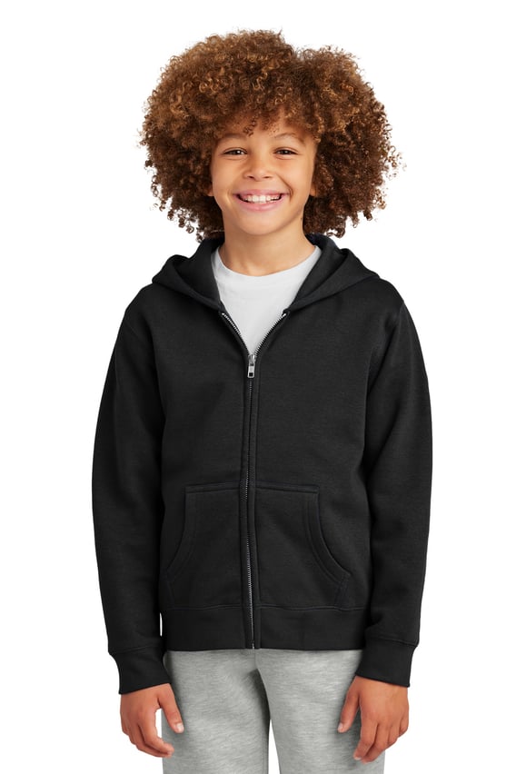Front view of Youth V.I.T. Fleece Full-Zip Hoodie