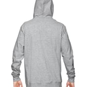 Back view of Adult Sofspun® Jersey Full-Zip Hooded Sweatshirt