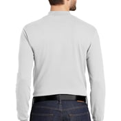 Back view of Interlock Knit Mock Turtleneck