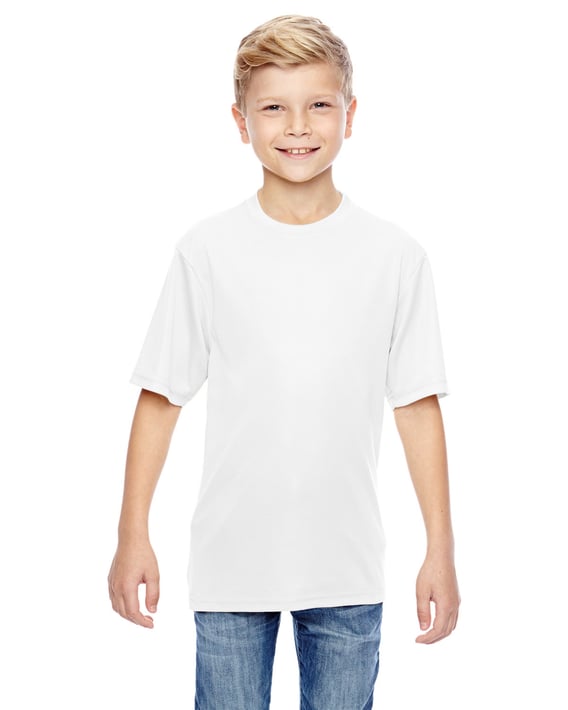 Front view of Youth Wicking T-Shirt