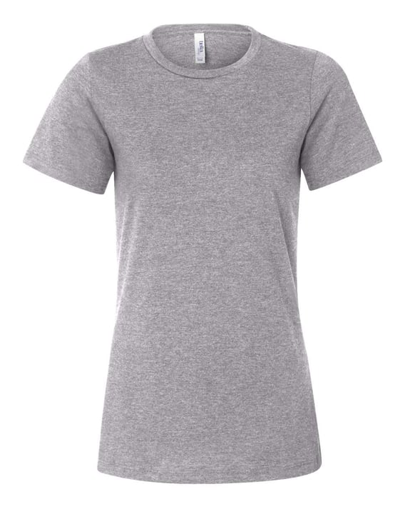 Front view of Women’s Relaxed Fit Heather CVC Tee