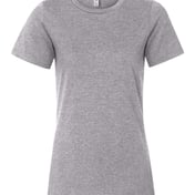 Front view of Women’s Relaxed Fit Heather CVC Tee