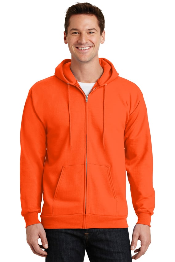 Front view of Essential Fleece Full-Zip Hooded Sweatshirt