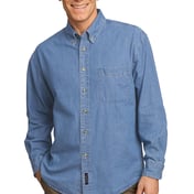 Front view of Long Sleeve Value Denim Shirt