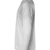 Side view of Montauk Oceanic Fade Performance Long Sleeve T-Shirt