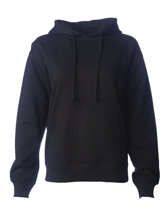 Front view of Women’s Midweight Hooded Sweatshirt