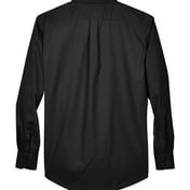 Back view of Tall Operate Long Sleeve Twill Dress Shirt