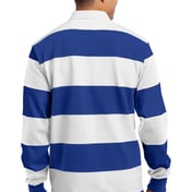 Back view of Classic Long Sleeve Rugby Polo