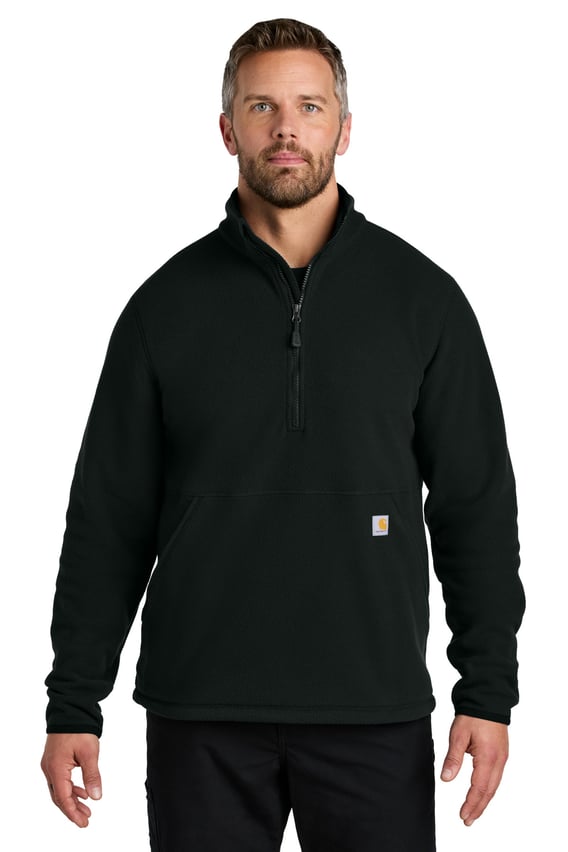 Front view of Textured 1/2-Zip Fleece Jacket