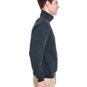 Side view of Adult Super Sweats® NuBlend® Fleece Quarter-Zip Pullover
