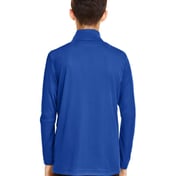 Back view of Youth Zone Performance Quarter-Zip Pullover