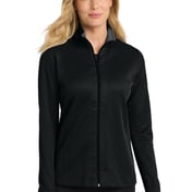 Front view of Women’s Vertical Texture Full-Zip Jacket