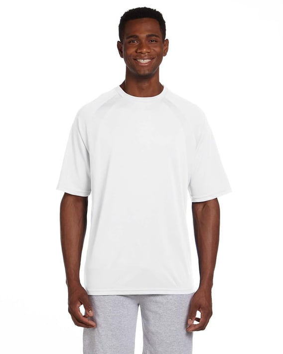 Front view of Adult 4.2 Oz. Athletic Sport Colorblock T-Shirt