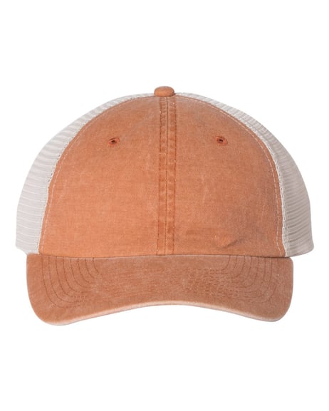 Front view of Pigment-Dyed Trucker Cap