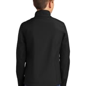 Back view of Youth Core Soft Shell Jacket