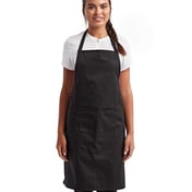 Front view of Recycled Bib Apron With Pocket
