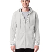 Front view of Adult 9.7 Oz. Ultimate Cotton® 90/10 Full-Zip Hooded Sweatshirt