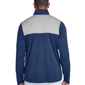 Back view of Men’s Excel M Nge Interlock Performance Quarter-Zip Top