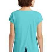 Back view of Women’s Drapey Cross-Back Tee