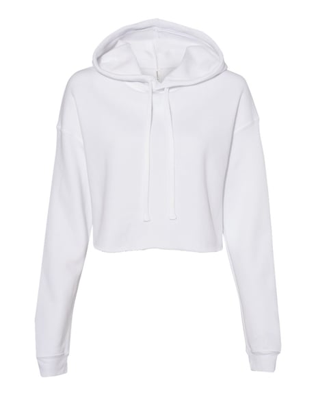 Front view of Women's Crop Fleece Hoodie