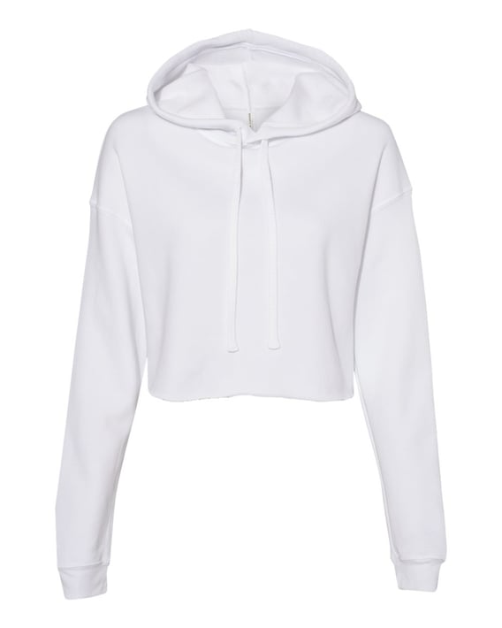 Front view of Women’s Crop Fleece Hoodie