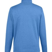 Back view of Venture Heathered Stripe Quarter-Zip Pullover