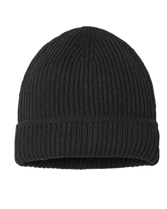 Front view of Sustainable Finish Edge Cuffed Beanie