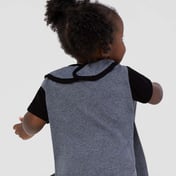 Back view of Infant Contrast Trim Premium Jersey Bib
