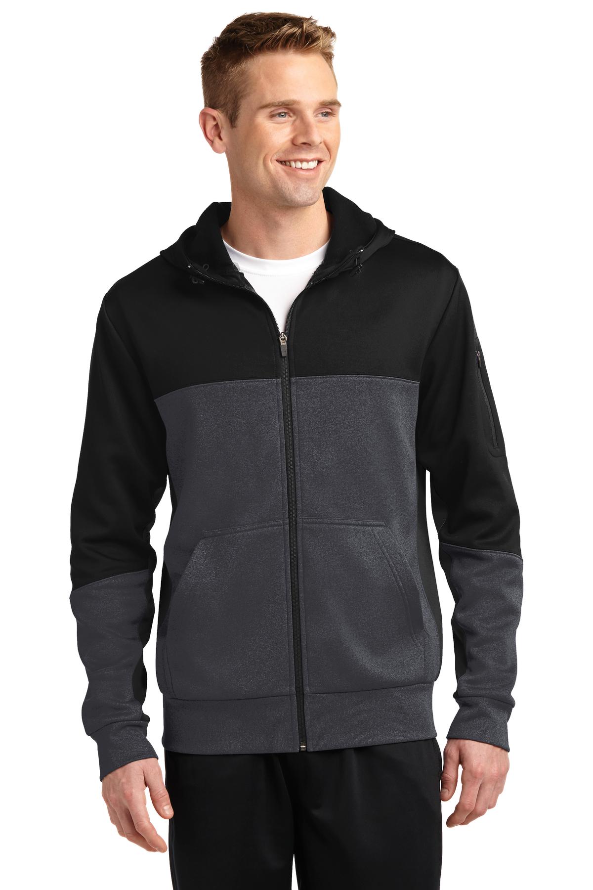 Front view of Tech Fleece Colorblock Full-Zip Hooded Jacket