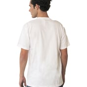 Back view of Unisex Ideal Heavyweight Cotton Crewneck T-Shirt