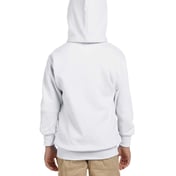 Back view of Youth 7.8 Oz. EcoSmart® 50/50 Pullover Hooded Sweatshirt