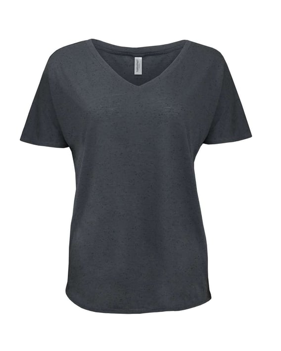 Front view of Women’s Tri-Blend Fleck V-Neck T-Shirt