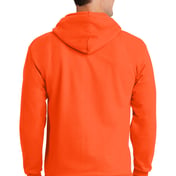 Back view of Tall Essential Fleece Full-Zip Hooded Sweatshirt