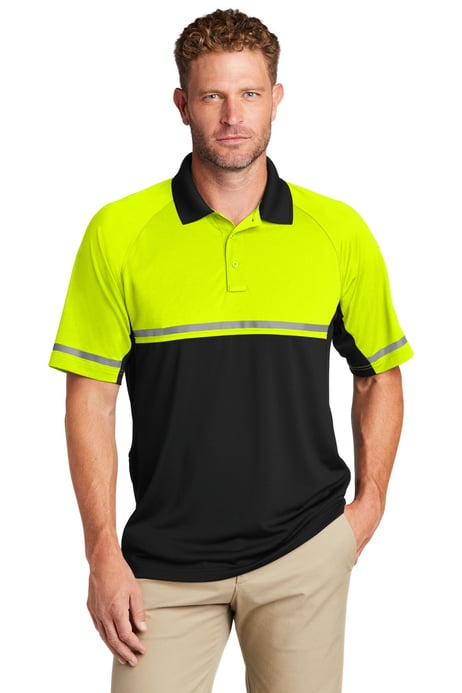 Front view of Select Lightweight Snag-Proof Enhanced Visibility Polo