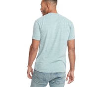 Back view of Unisex Sueded Snow Crewneck T-Shirt